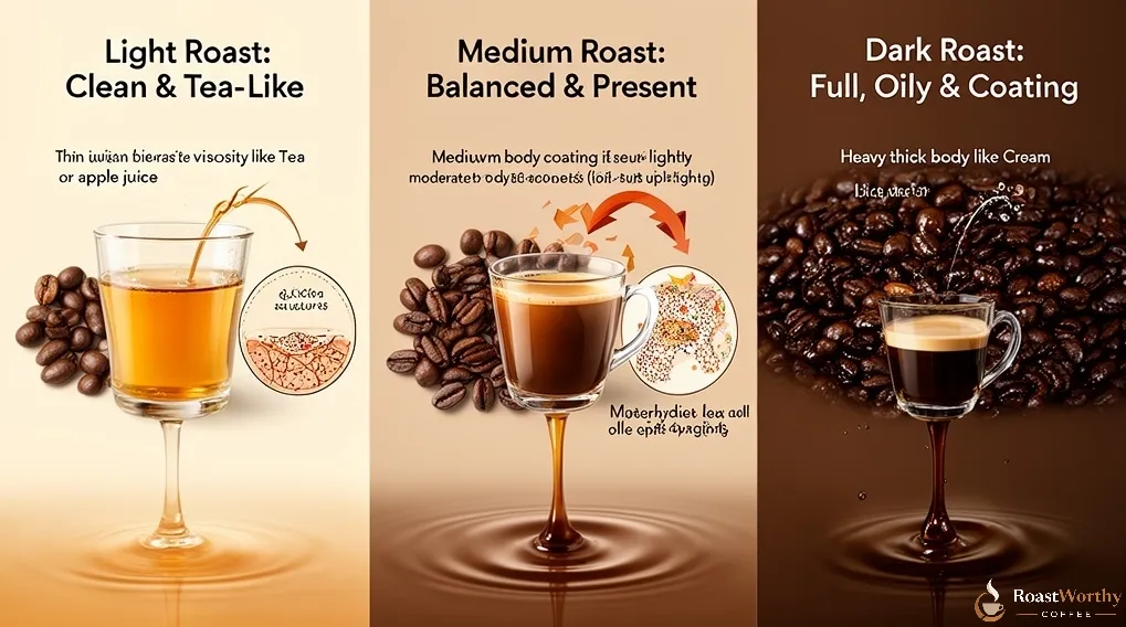 Coffee Body Across Roast Levels