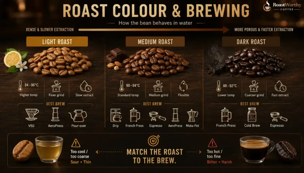 Roast Color and Brewing Explained