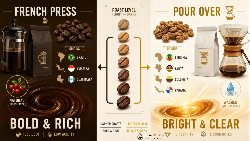 Best Roast Level for Each Coffee Brewing Method