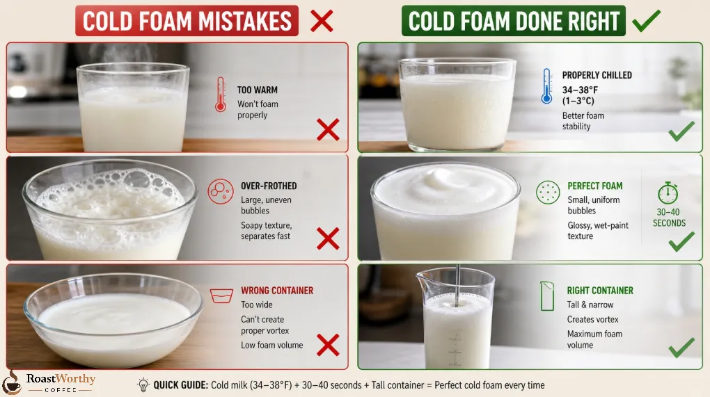 Cold Foam Mistakes And Solutions