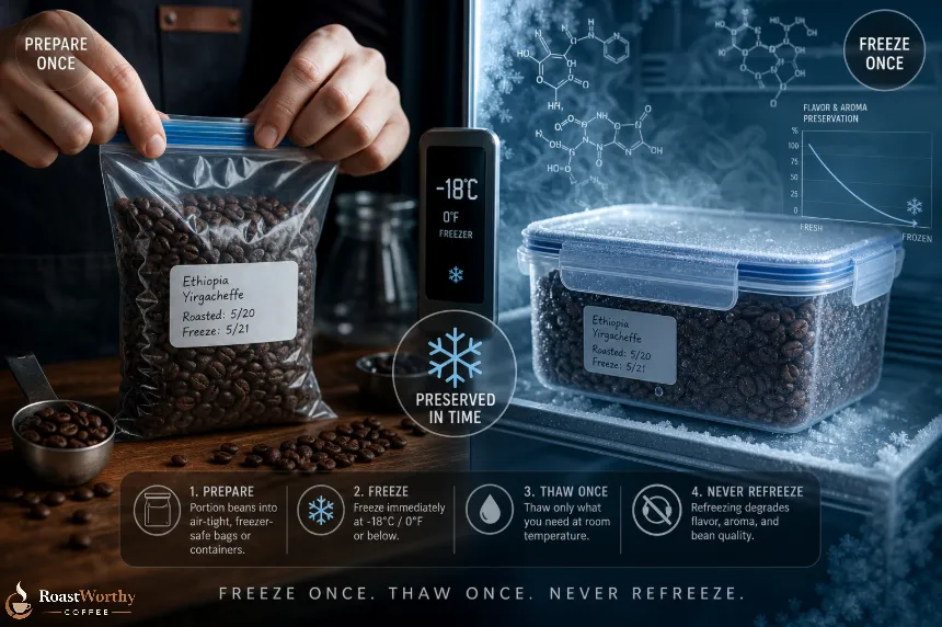 Freezing Coffee Beans Properly Guide