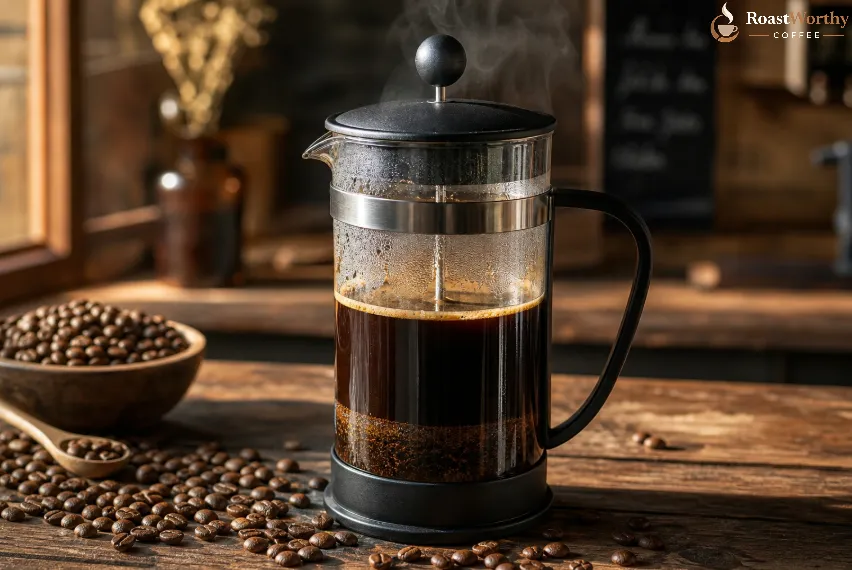 French Press Coffee Brewing Method