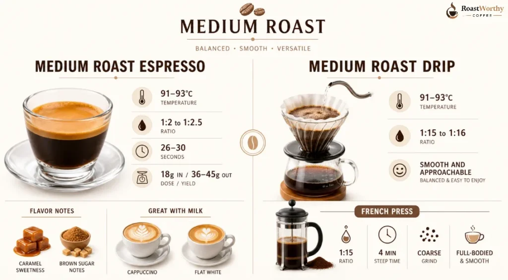 Medium Roast Espresso vs Drip