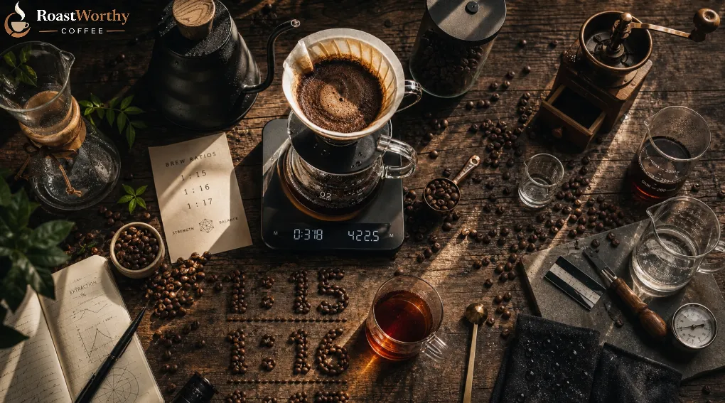 Pour-over Coffee Brewing Ratio