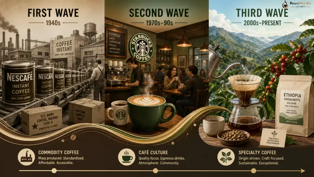 The Three Waves of Coffee Explained
