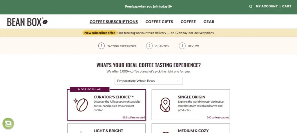 Bean Box Subscription