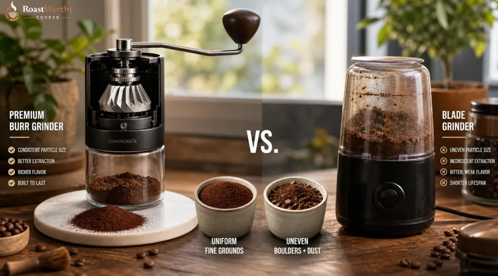 Burr vs Blade Coffee Grinder