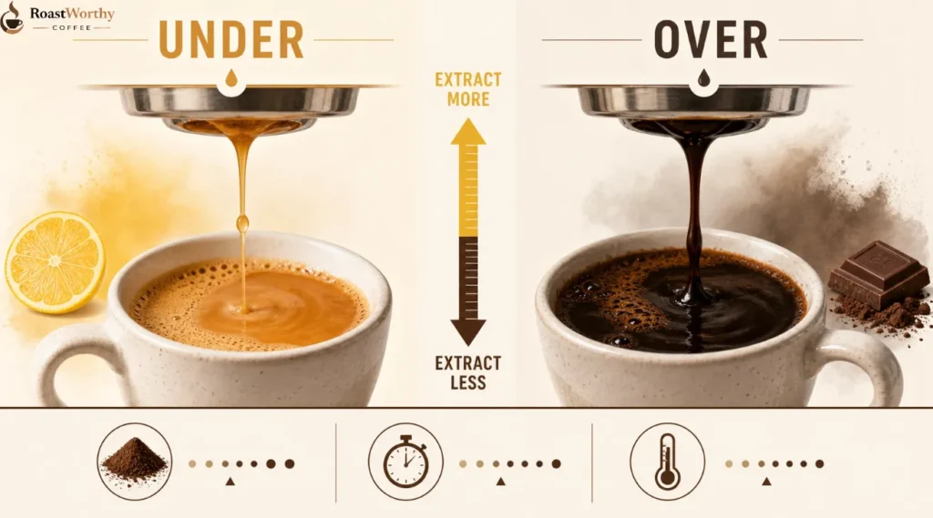 Coffee Extraction Taste Comparison