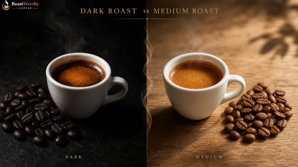 Dark Roast Espresso vs Medium Roast Espresso