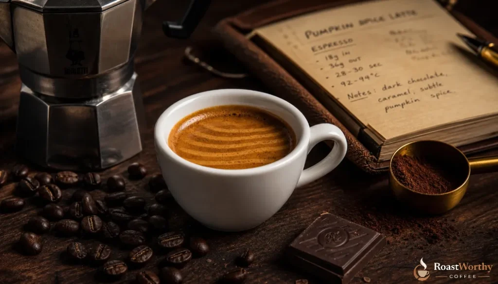 Espresso Shot with Brewing Notes