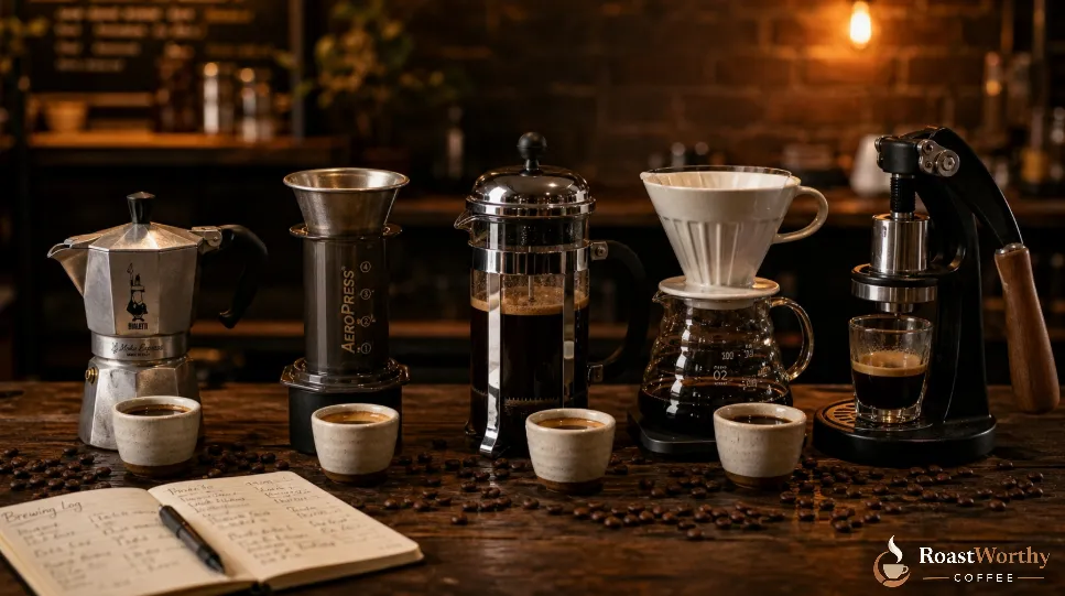 Five DIY Espresso Brewing Methods