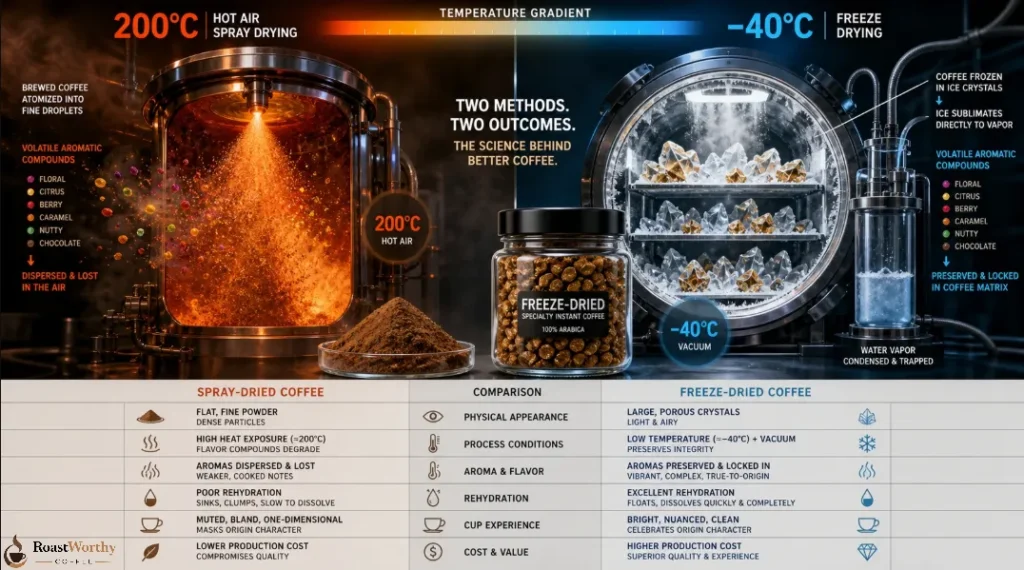 Freeze-Dried versus Spray-Dried Coffee Comparison