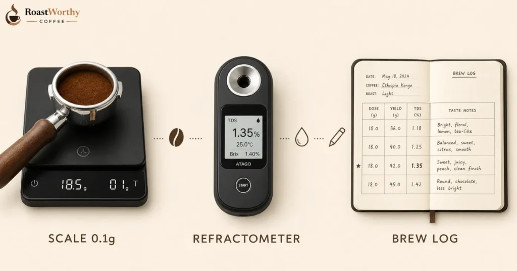 Home Coffee Eextraction Measurement Tools