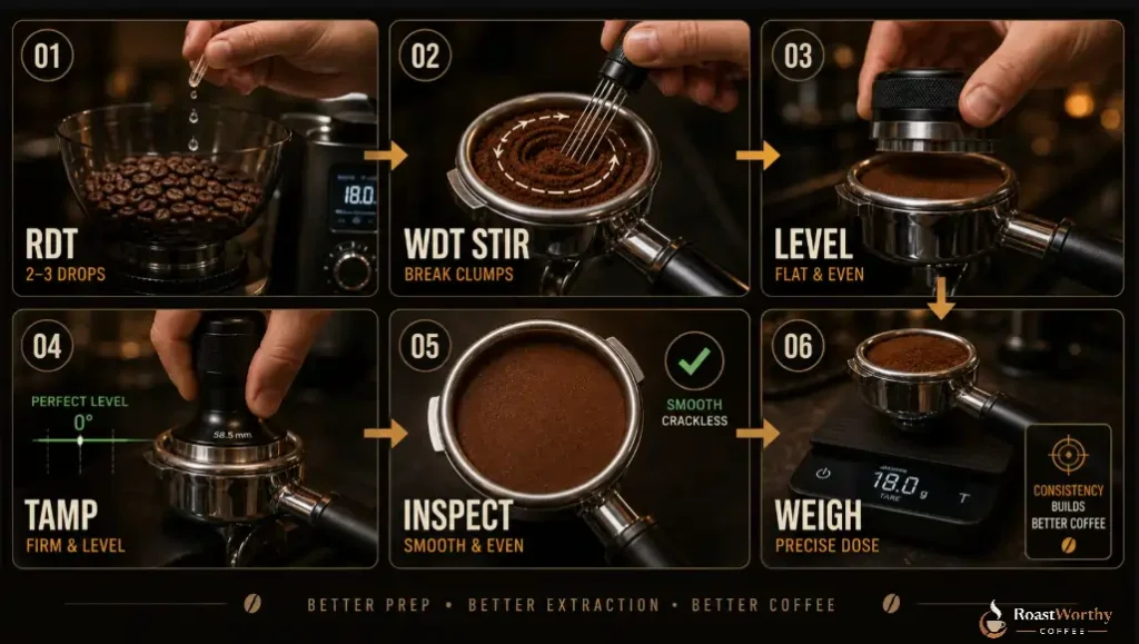 How to Stop Espresso Channeling with Proper Puck Prep