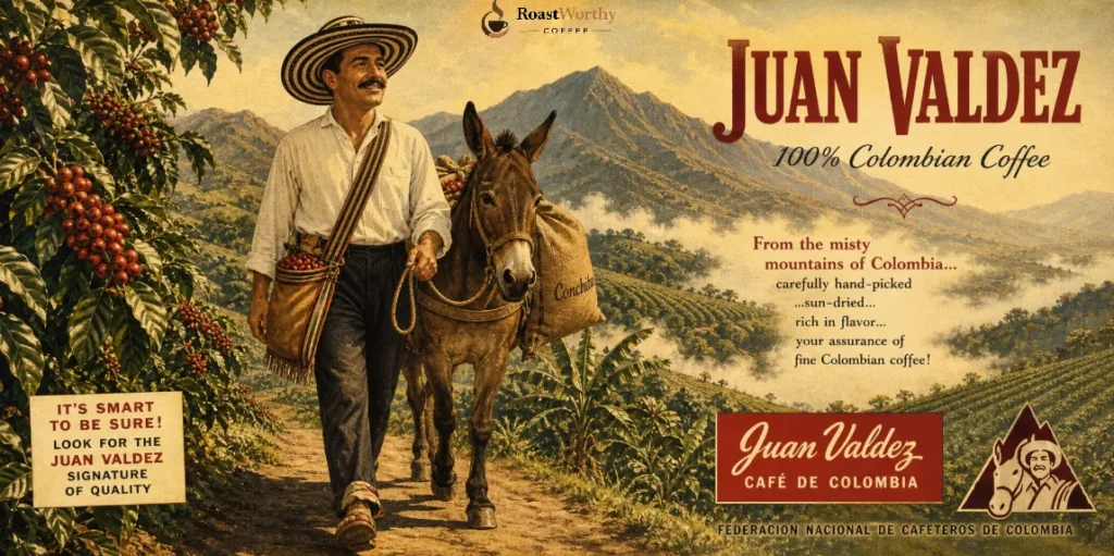 Juan Valdez Colonial Coffee Ad