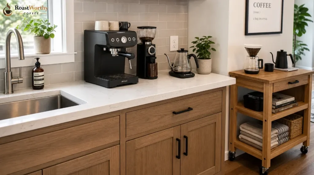 Planned Kitchen Coffee Bar Corner