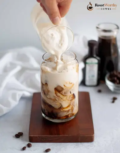 Pour Cream on Vanilla Sweet Cream Cold Brew