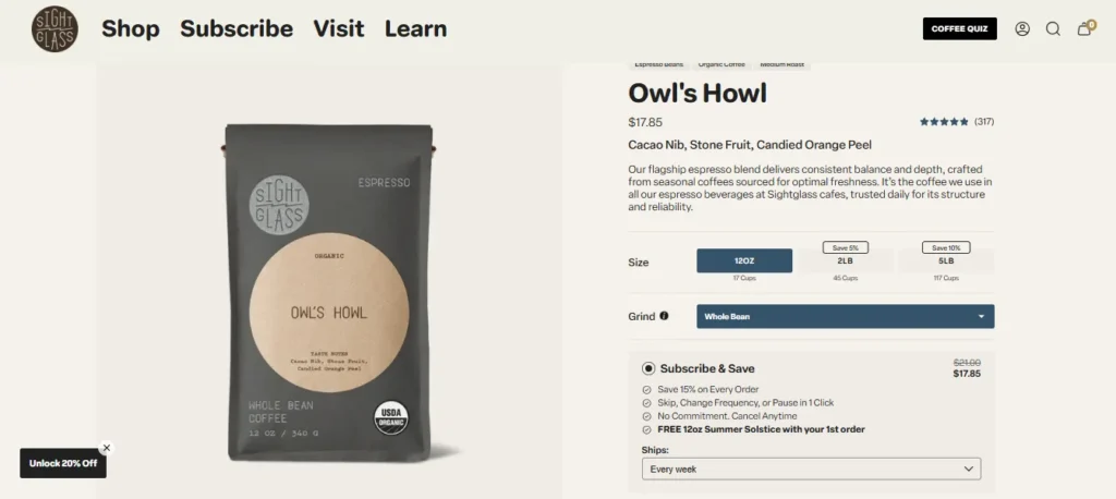 Sightglass Owl’s Howl
