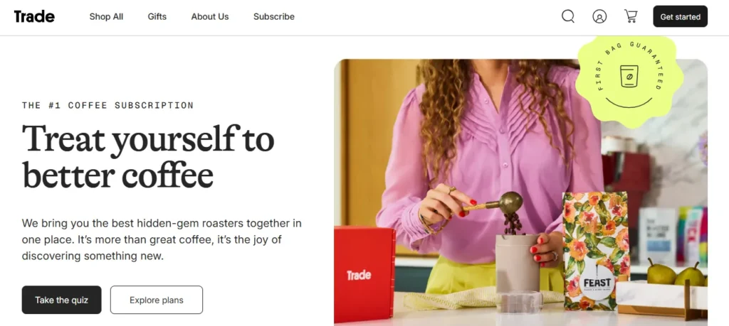 Trade Coffee Subscription