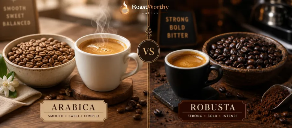 Arabica vs Robusta Coffee Comparison