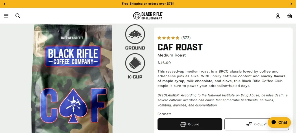 Black Rifle Coffee CAF Roast