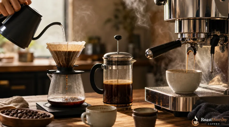 Coffee Brewing Methods Compared Side by Side