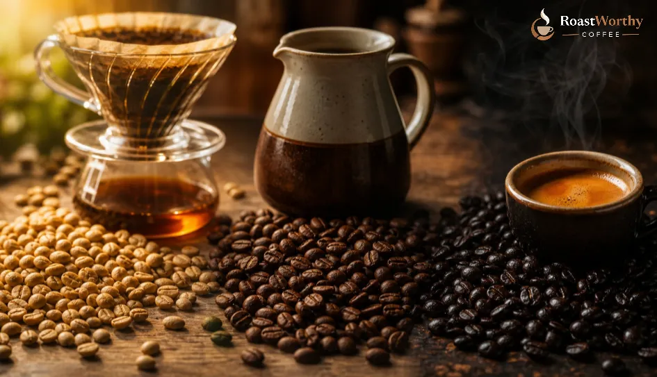 Coffee Roast Levels Brewing Methods