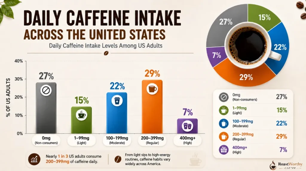 Daily Caffeine Intake Across the United States
