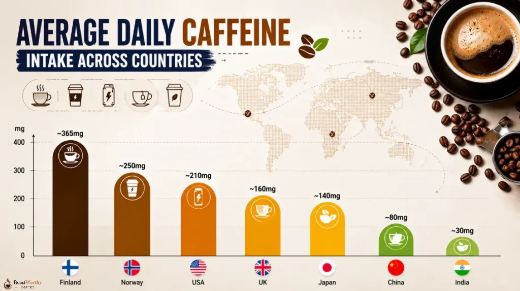 Global Caffeine Intake Across Countries