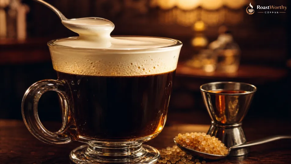 Irish Coffee Cream Float Method