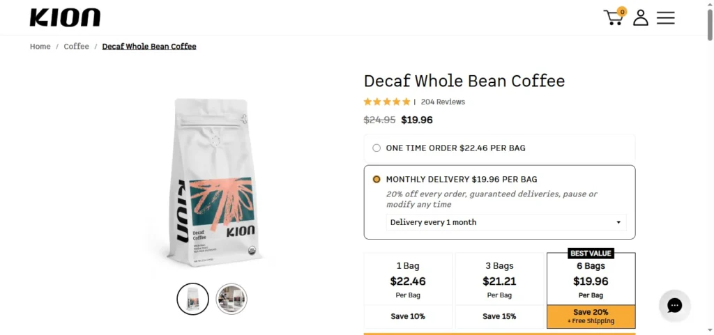 Kion Organic Decaf