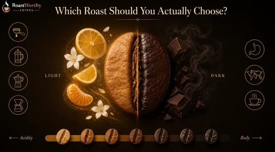 Light vs Dark Coffee Roast Guide