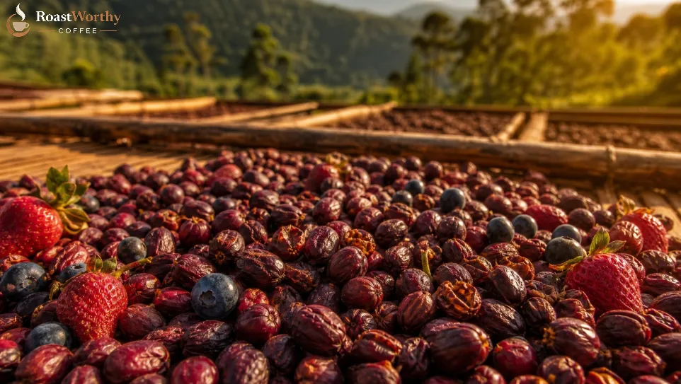 Natural Dried Coffee Cherries