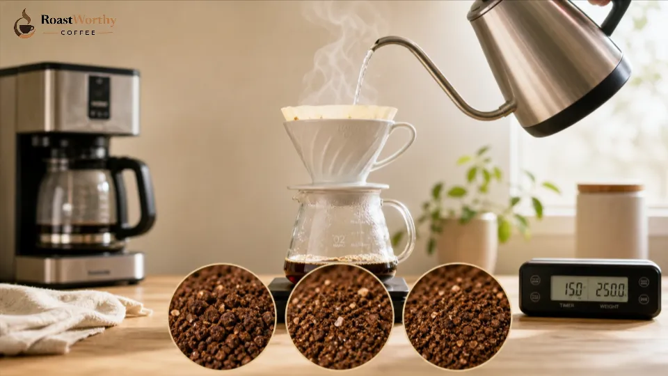 Pour Over V60 Medium Grind Brewing