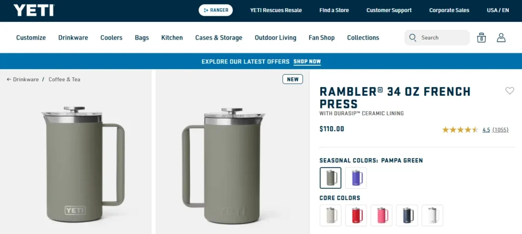 YETI Rambler French Press