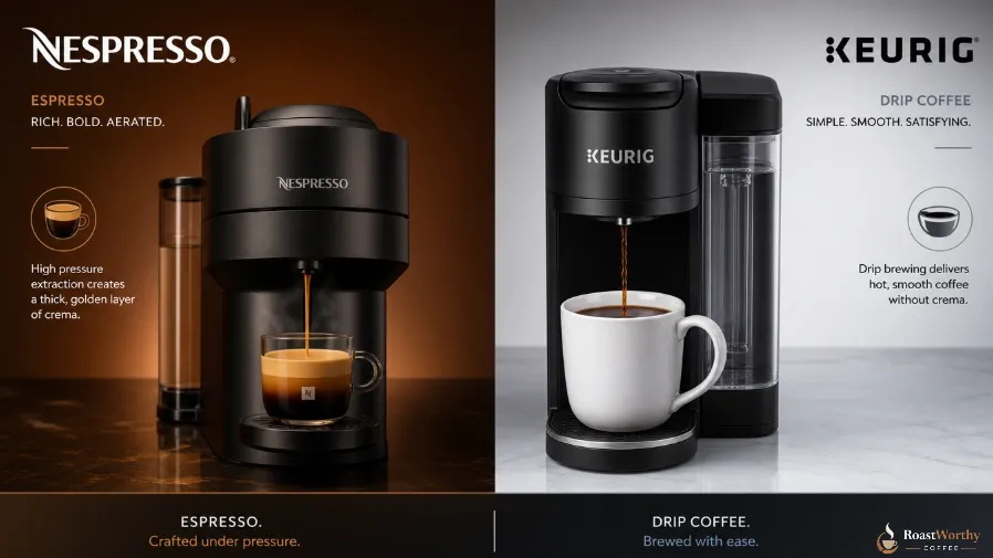 Espresso vs Drip Coffee with Nespresso & Keurig