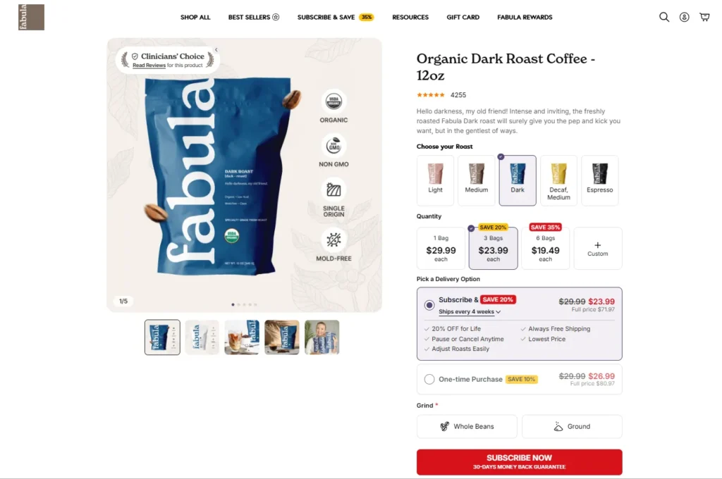 Fabula Dark Roast