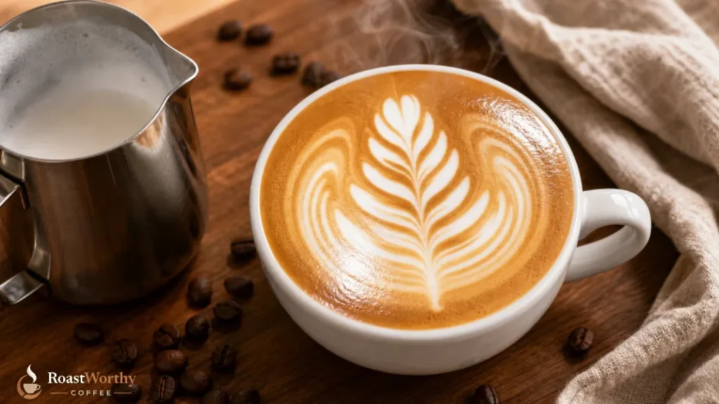 Glossy Microfoam Latte Art Rosetta