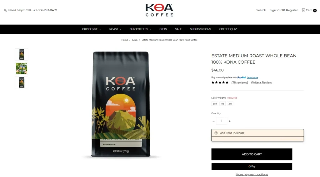 Koa Coffee Estate Medium Roast