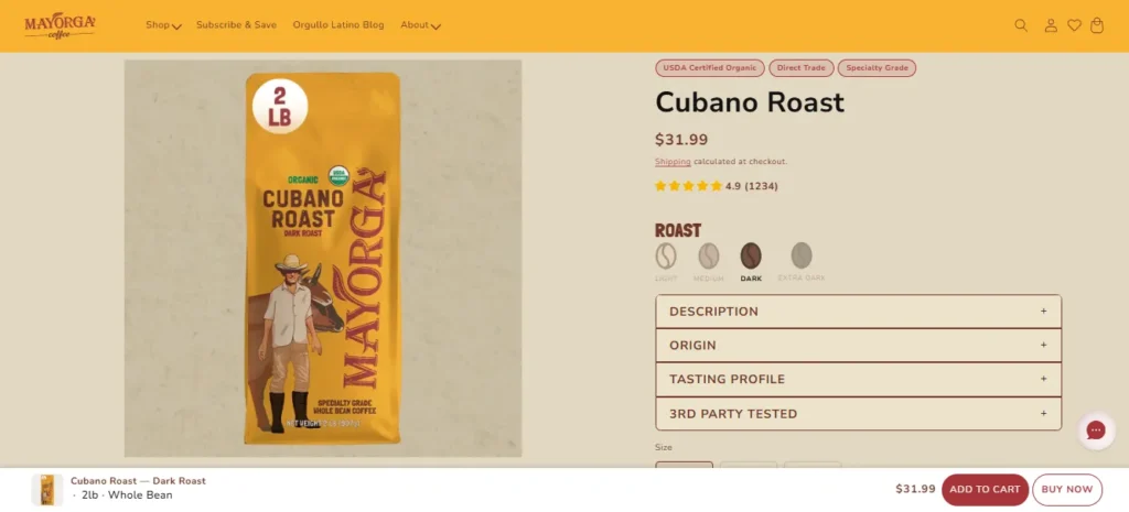 Mayorga Cubano Roast