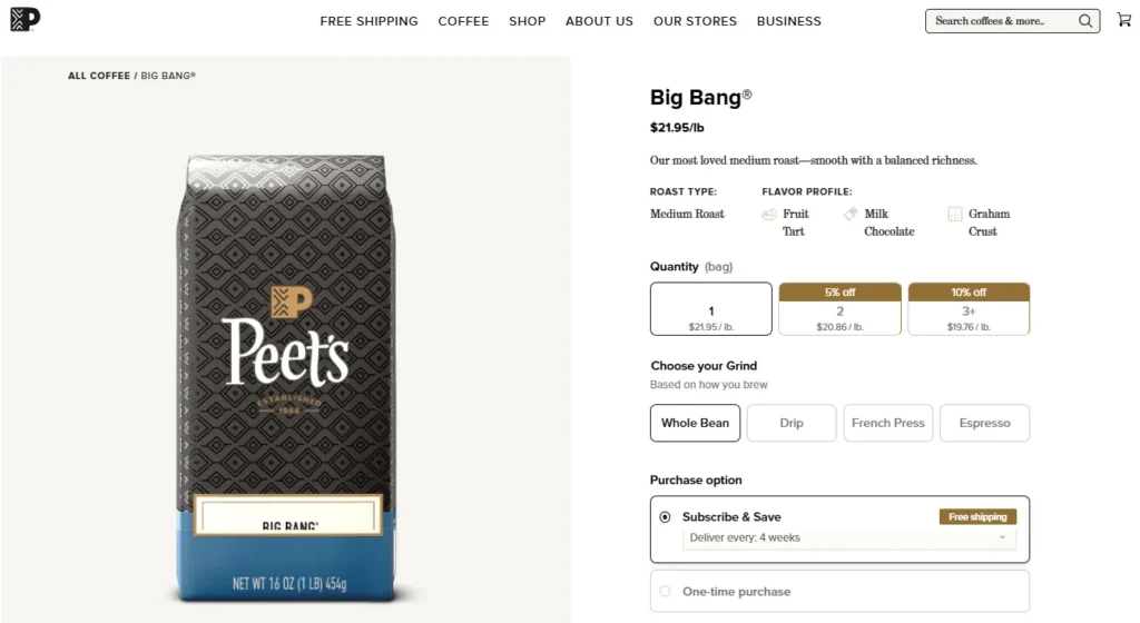 Peet’s Big Bang
