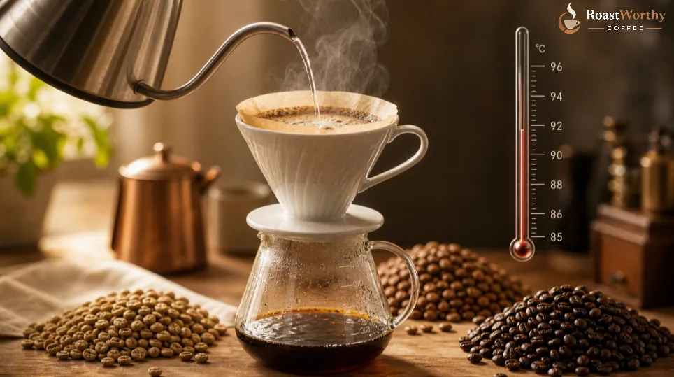 Pour-Over Coffee Brewing Temperature Guide