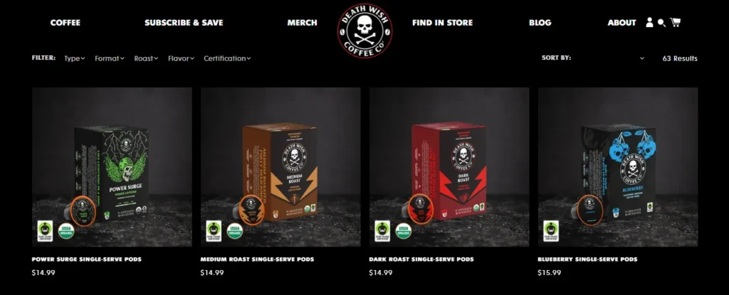 Death Wish Coffee Pods